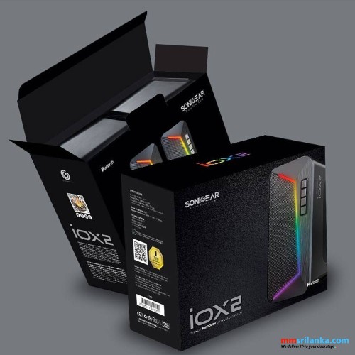 SONICGEAR IOX 2 | STEREO BLUETOOTH 2.0 SPEAKER SYSTEM | TOTAL SYSTEM POWER 10 RMS | WITH RGB EFFECT (1Y)